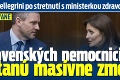 Premiér Pellegrini po stretnutí s ministerkou zdravotníctva: V slovenských nemocniciach nastanú masívne zmeny