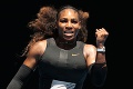 Serena Williamsová sa pochválila: Malá dcérka ešte nechodí, ale TOTO už v rukách udrží