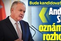 Bude kandidovať za prezidenta? Andrej Kiska Slovensku oznámil svoje rozhodnutie!