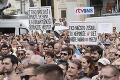 Slováci protestovali deň pred plánovaným sobášom zavraždených snúbencov: Tvrdé slová hercov!