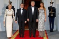 Trump hostil Macrona na luxusnej večeri v Bielom dome: Americký prezident ale porušil tradíciu