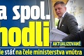 Fico a spol. rozhodli: Pozrite, kto bude stáť na čele ministerstva vnútra