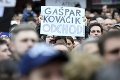 Desaťtisíce Slovákov opäť v uliciach, herec Stanke rozvášnil dav: Gašpar, Kováčik, hanbite sa!