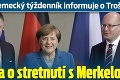 Známy nemecký týždenník informuje o Troškovej: Pravda o stretnutí s Merkelovou