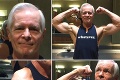 Starý otec (67) sa napriek vyššiemu veku venuje posilňovaniu: Z jeho fotiek bez trička budú ženy namäkko