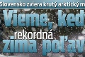Slovensko zviera krutý arktický mráz: Vieme, kedy rekordná zima poľaví