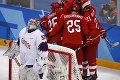 Prvá semifinálová dvojica je známa, ruskí hokejisti nedali Nórom najmenšiu šancu