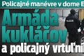 Policajné manévre v dome Ernesta Valka: Armáda kukláčov a policajný vrtuľník