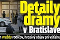 Detaily drámy v Bratislave: Bábätko svedkom vraždy rodičov, hrozivý objav pri výťahu
