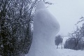 Slovensko sa teší zo zimného počasia: Ondrej so sestrou vytvorili zo snehu svadobné šaty!