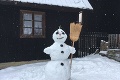 Slovensko sa teší zo zimného počasia: Ondrej so sestrou vytvorili zo snehu svadobné šaty!