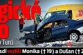 Tragické ráno na Považí a v Turci: Zahynuli mladí vodiči Monika († 19) a Dušan († 28)