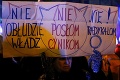 V poľskej metropole sa zhromaždili protestujúci ľudia: Okrem materníc máme aj mozgy!
