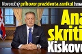 Novoročný príhovor prezidenta zanikol hneď, ako bol odvysielaný: Analytik skritizoval Kiskove slová!