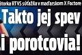 Moderátorka RTVS súťažila v maďarskom X Factore: Takto jej spev ocenili porotcovia!