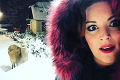 Zimná fotka Barbory Švidraňovej uchvacuje: Aha, aký tvor sa jej votrel na selfie