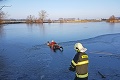 Požiarnici z Lučenca sa pri akcii poriadne zapotili: Dramatická záchrana na zamrznutom jazere!