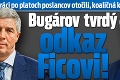 Smeráci po platoch poslancov otočili, koaličná kríza pretrváva: Bugárov tvrdý odkaz Ficovi!