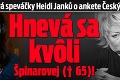 Ostré slová speváčky Heidi Janků o ankete Český slávik: Hnevá sa kvôli Špinarovej († 65)!