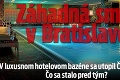 Záhadná smrť v Bratislave: V luxusnom hotelovom bazéne sa utopil Číňan († 47)! Čo sa stalo pred tým?