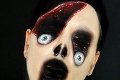 Strašidelná maskérka dokáže deformovať tvár: Halloweensky mejkap ako z hororu!