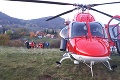 Muž spadol do studne: Zraneného previezol do nemocnice vrtuľník