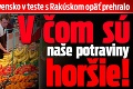 Slovensko v teste s Rakúskom opäť prehralo: V čom sú naše potraviny horšie!