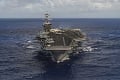 USA chystajú námorné manévre: K pobrežiu Kórejského polostrova vyšlú svoju lietadlovú loď