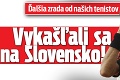 Ďalšia zrada od našich tenistov: Vykašľali sa na Slovensko!