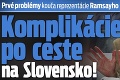 Prvé problémy kouča reprezentácie Ramsayho: Komplikácie po ceste na Slovensko!