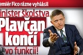 Premiér Fico rázne vyhlásil: Minister školstva Plavčan končí vo funkcii!