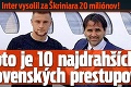 Inter vysolil za Škriniara 20 miliónov! Toto je 10 najdrahších slovenských prestupov