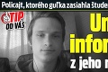 Policajt, ktorého guľka zasiahla študenta Tomáša († 17): Unikli informácie z jeho minulosti!