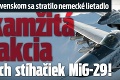 Nad Slovenskom sa stratilo nemecké lietadlo: Okamžitá reakcia našich stíhačiek MiG-29!