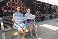 Farebný návrh školákov: Protihluková stena z pneumatík v Trenčíne