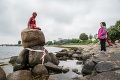 Slávnu sochu Malej morskej víly v Kodani zneuctili neznámi páchatelia: Čím si toto zaslúžila?