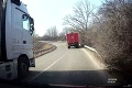 Miro pustil autokameru netušiac, čo o chvíľu nakrúti: Ten kamionista sa musel zblázniť!