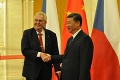 Český prezident v Pekingu: Zeman sa stretol so svojím čínskym náprotivkom