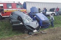 Veľká nehoda v Žilinskom kraji: Zrážka dvoch kamiónov a štyroch osobných áut!