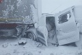Hromadná nehoda na diaľnici D1, pri Poprade sa zrazili desiatky áut: Zábery z bieleho pekla!
