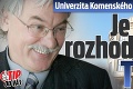Univerzita Komenského skončila s Cuperom: Je za ich rozhodnutím TOTO?