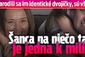 Narodili sa im identické dvojičky, sú však neobyčajné: Šanca na niečo takéto je jedna k miliónu