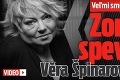 Veľmi smutná správa z Česka: Zomrela speváčka Věra Špinarová († 65)!