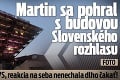 Martin sa pohral s budovou Slovenského rozhlasu: Videli to v RTVS, reakcia na seba nenechala dlho čakať!