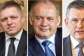 Fico, Kiska či Pellegrini: Slováci rozhodli, komu z nich dôverujú najviac!