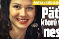 Andrea Vlčeková je nezvestná už mesiac: Päť vecí, ktoré v prípade nesedia!
