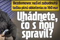 Bezdomovec našiel zabudnutú tašku plnú oblečenia za 160 eur: Uhádnete, čo s ňou spravil?