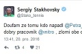 Vtipálek Sergej Stachovskij: Pre Kvitovej útočníka má jasný odkaz