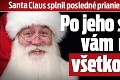 Santa Claus splnil posledné prianie chlapčeka († 5): Po jeho slovách vám nebude všetko jedno!