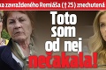 Matka zavraždeného Remiáša († 25) znechutená zo Šimkovičovej: Toto som od nej nečakala!
